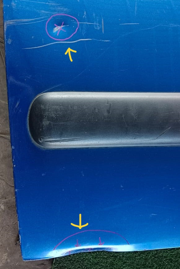 CITROEN BERLINGO DOOR PANEL FRH COMPLETE BLUE (DP000172)