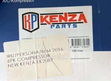 PROTON IRIZ/PERSONA/SAGA VVT 2016 6PK COMPRESSOR - NEW KENZA EK2087 (CP-PI25A)