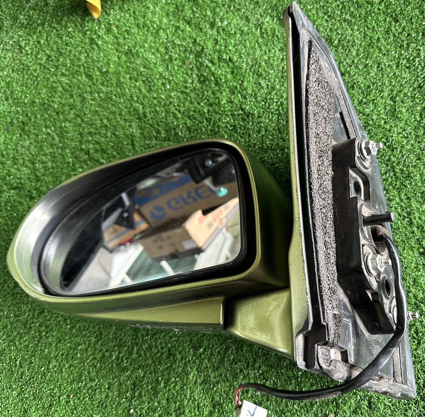 PERODUA VIVA SIDE MIRROR 3WIRE LH GREEN (SM00018-1)