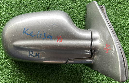 PERODUA KELISA SIDE MIRROR NO WIRE RH GREY (SM00022)