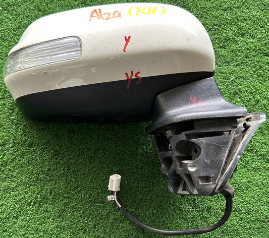 PERODUA ALZA SIDE MIRROR 5WIRE RH WHITE (SM00053)