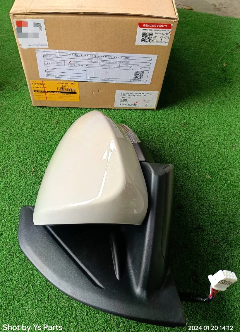 PERODUA ATIVA 1.0 AV 2021 SIDE MIRROR 10 WIRE WITH LAMP (AUTO FOLDABLE) LH (PDT01A-2650T-LPNG) (87940-BZP50) (OEM)