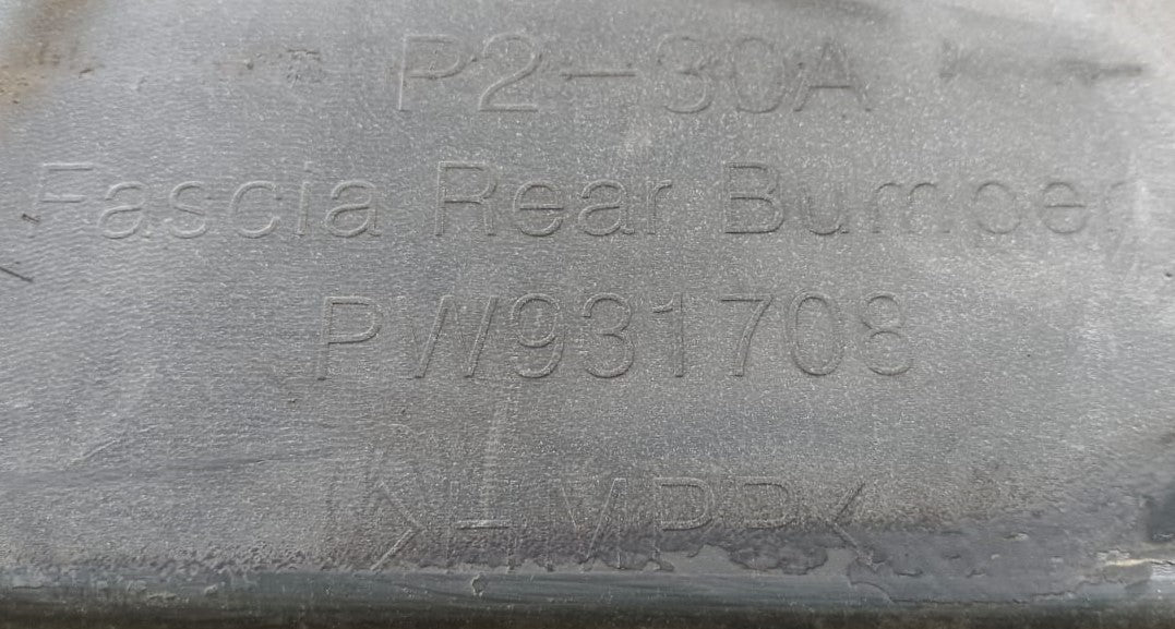 PROTON IRIZ REAR BUMPER WHITE (PW931708)