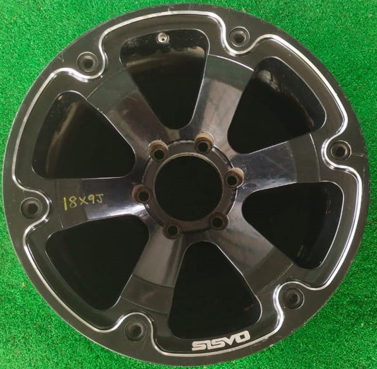 SPORT RIM 6HOLE 18X9J BLACK RIM (RIM00105)