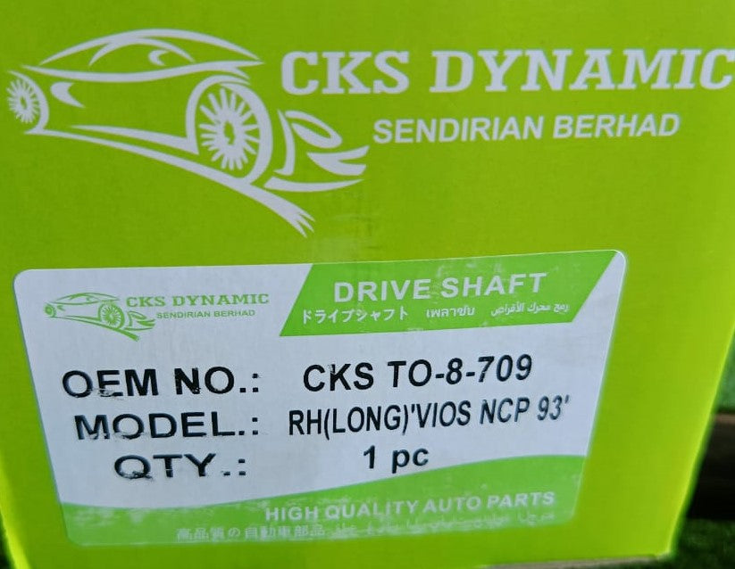 TOYOTA VIOS NCP93 DRIVE SHAFT (LONG) RH (OEM) (T0-8-709)