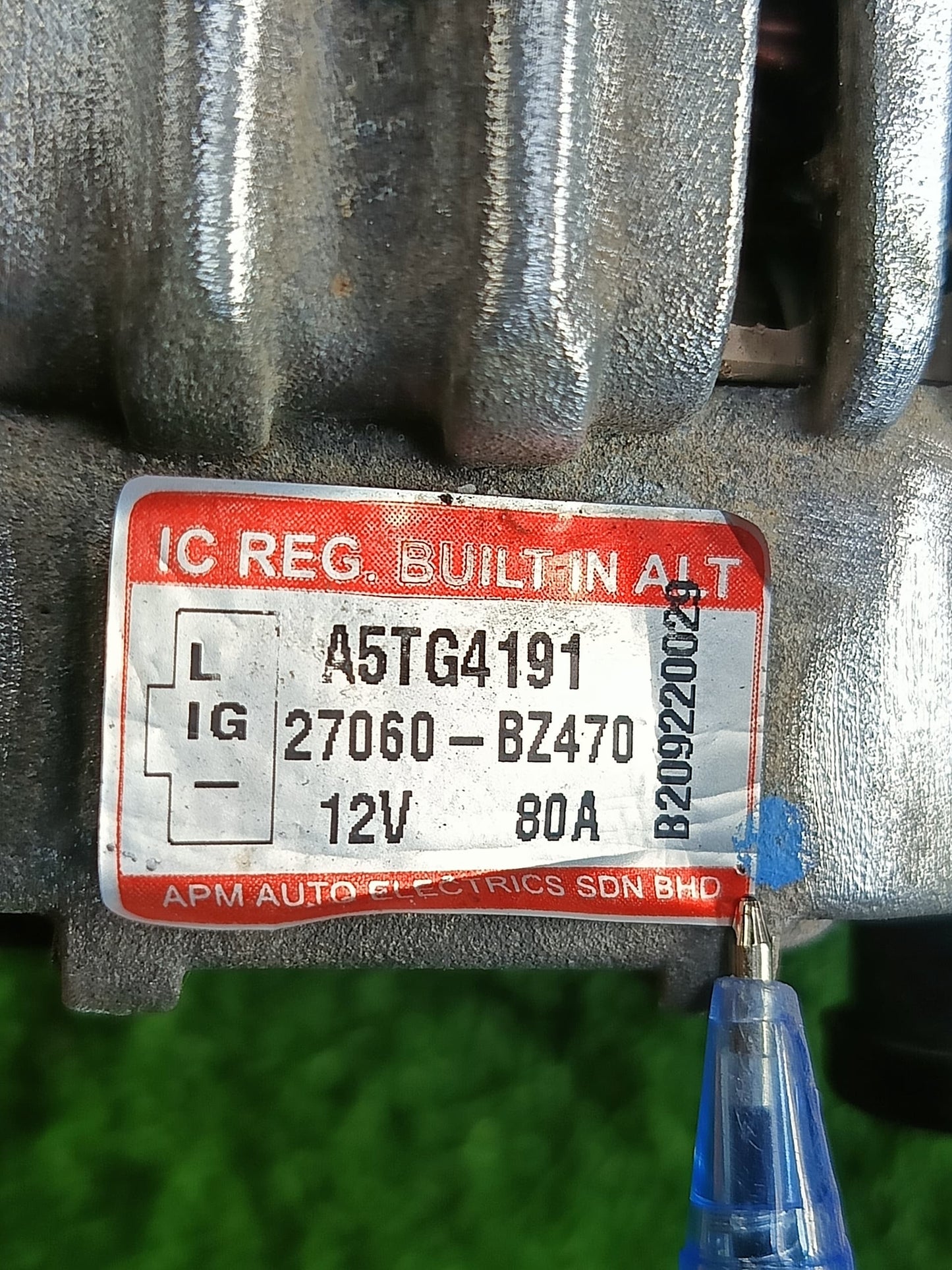 PERODUA ALZA ALTERNATOR A5TG4191 (27060-BZ470)