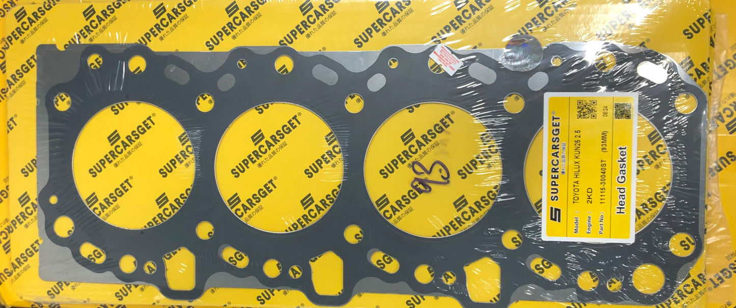 TOYOTA HILUX KUN25 2.5 2KD-FTV HEAD GASKET (STEEL) (11115-30040ST)