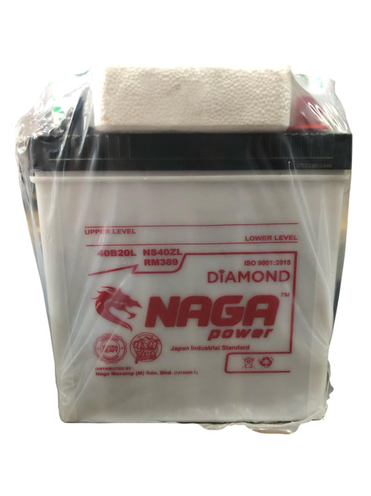 NAGA DIAMOND BATTERY 40B20L (NS40ZL) WET (NEW) (WNS40ZL)