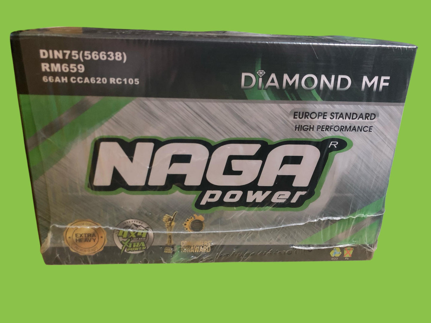 NAGA DIAMOND BATTERY DIN75 (56638) LN3 175MM MF (NEW) (MF56638)