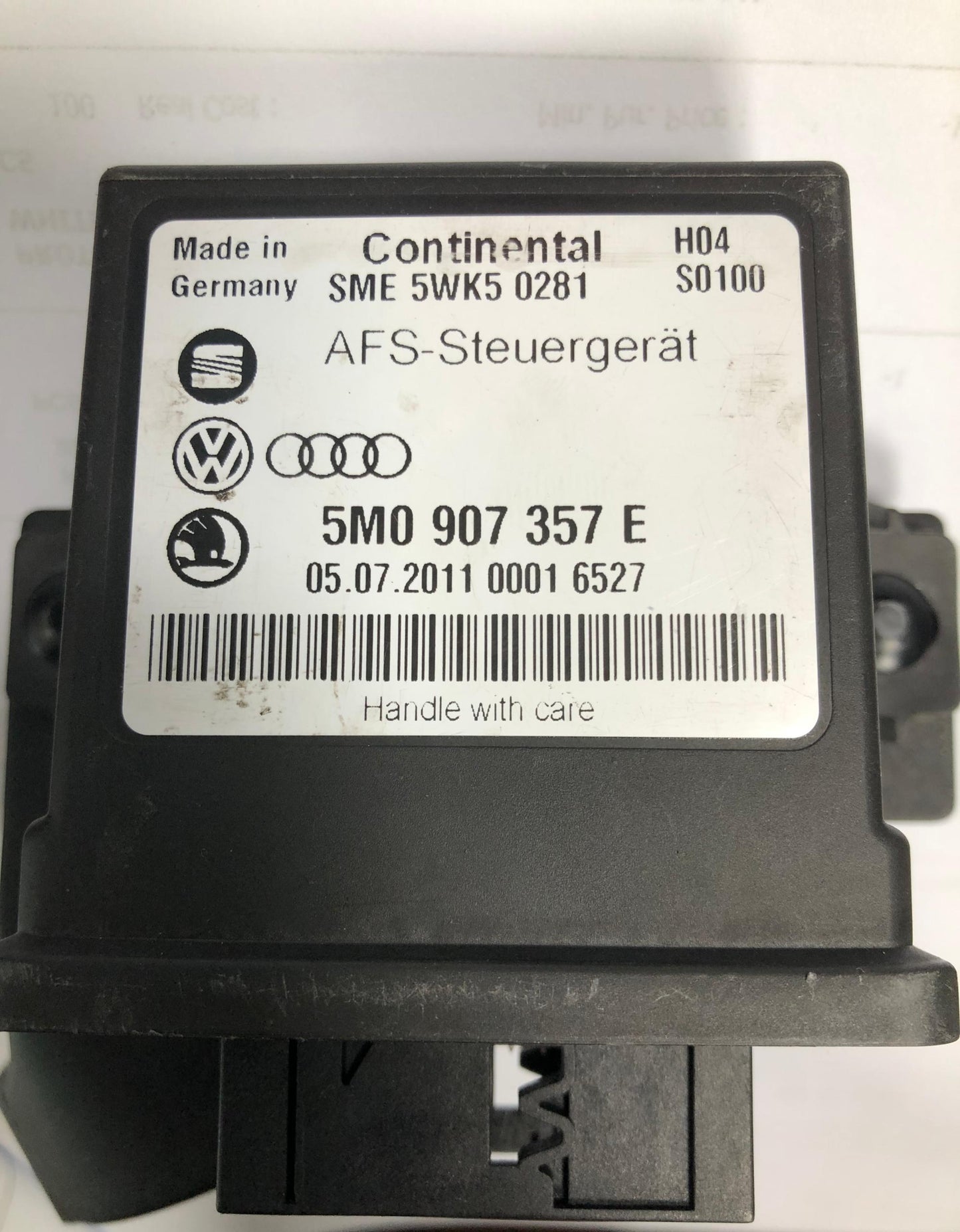 VOLKSWAGEN ABS CONTROL MODULE (5M0 907 357E)