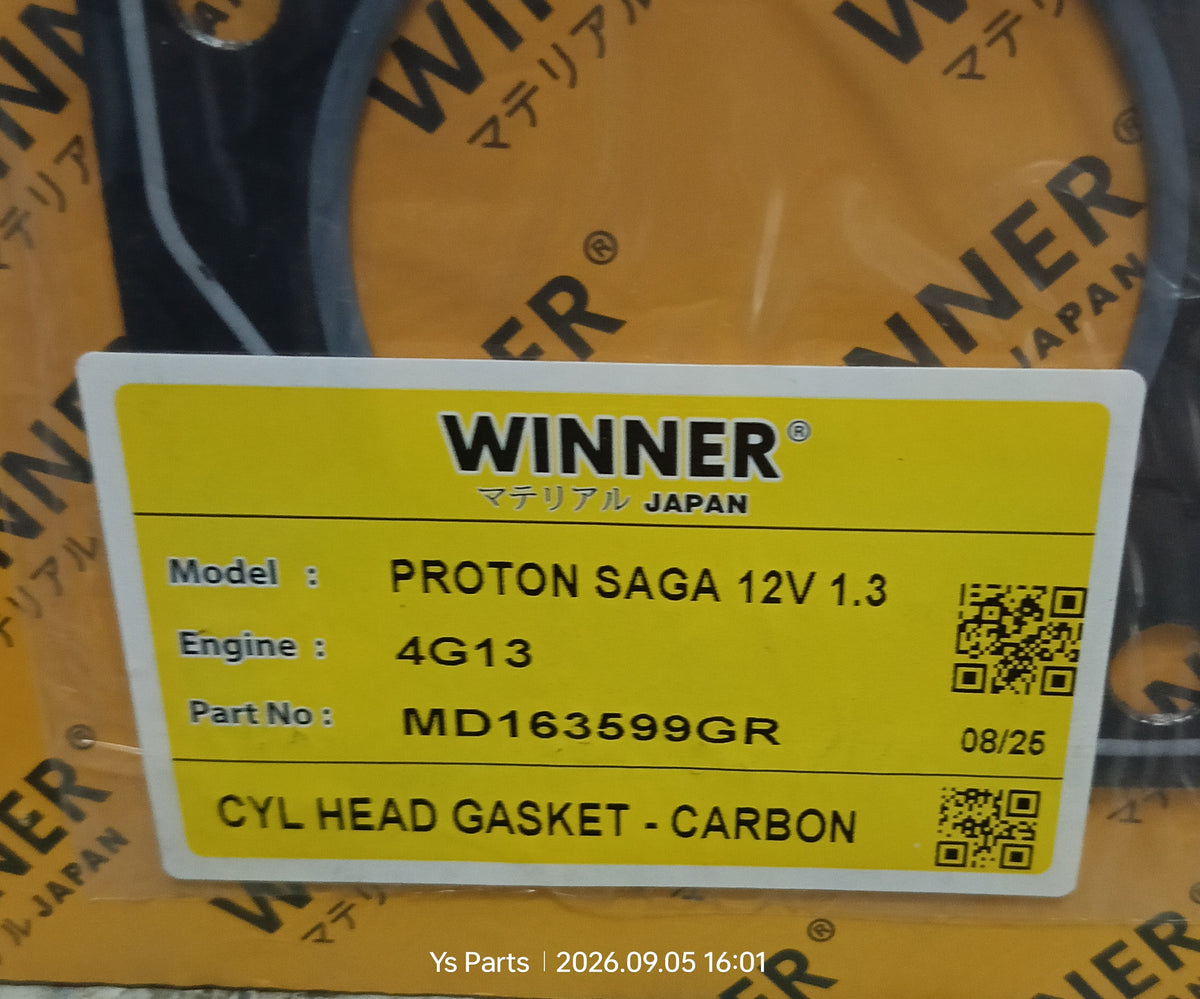 PROTON SAGA 12V 1.3 HEAD GASKET (CARBON) (MD163599GR)