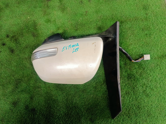 TOYOTA ESTIMA ACR50 SIDE MIRROR LH 11 WIRE WHITE (W/OUT GLASS) (SM10022)