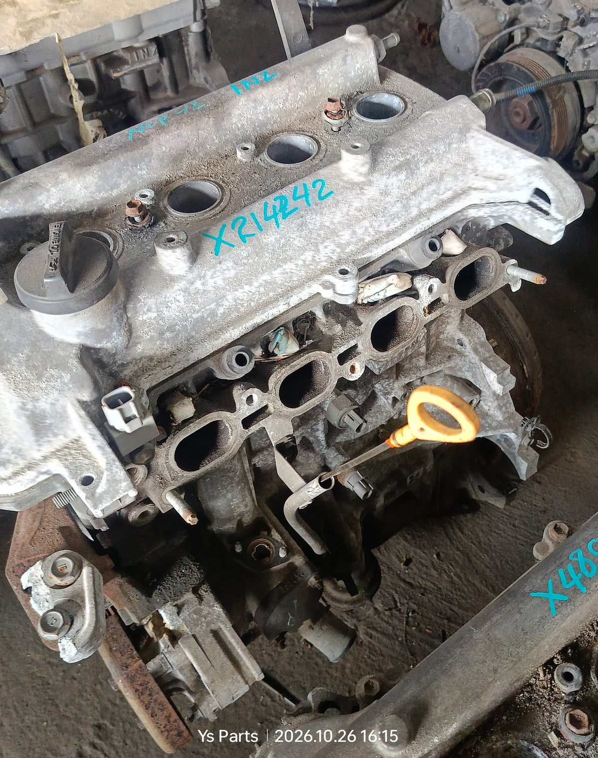 TOYOTA VIOS NCP42 ENGINE 1NR X214242 (ENG021)