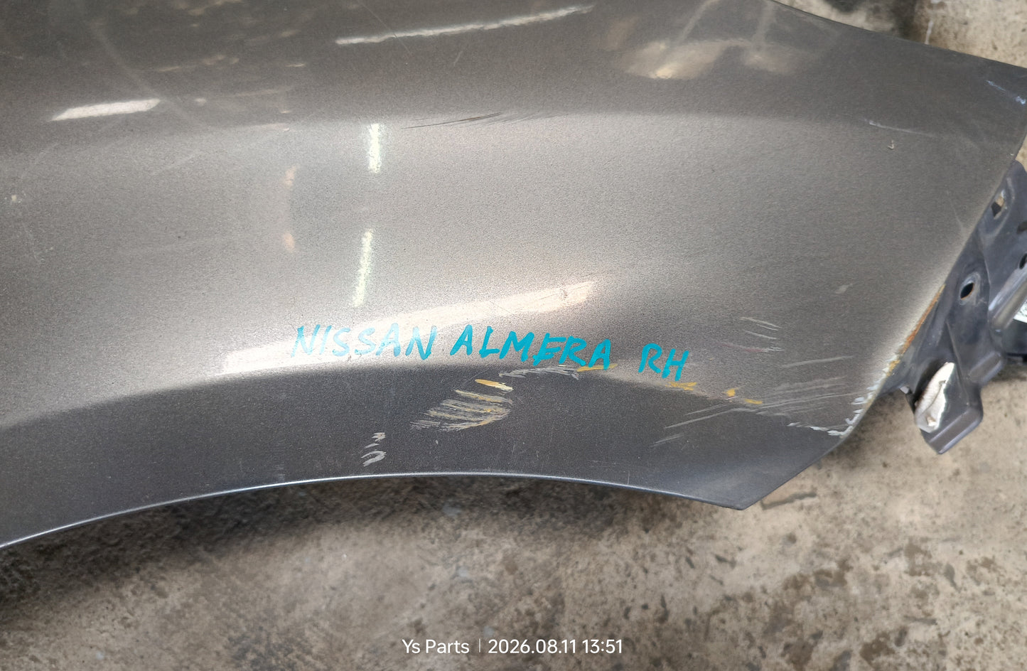 NISSAN ALMERA FRONT FENDER RH (FFWH098)