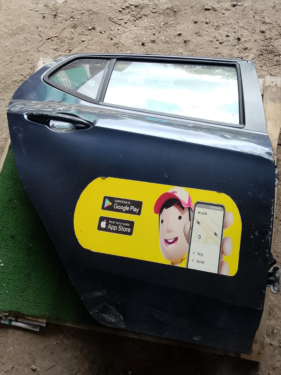 PERODUA AXIA DOOR PANEL RRH COMPLETE BLACK (DP00290)