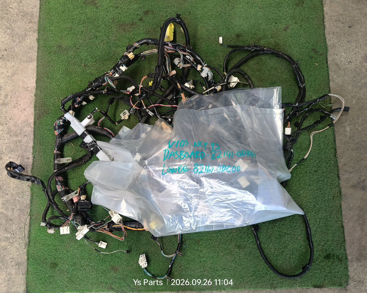 TOYOTA VIOS NCP93 DASHBOARD 82141-0DR40 & LOWER 82161-0DC00 WIRING