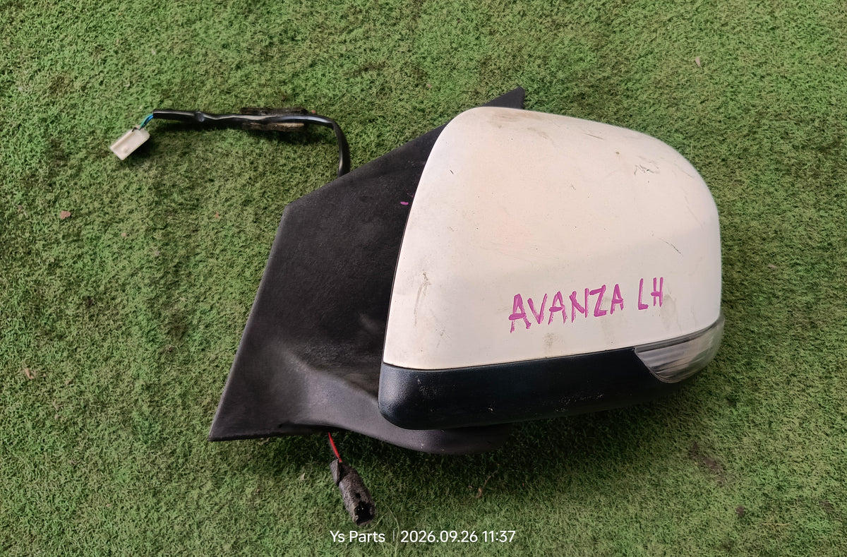 TOYOTA AVANZA SIDE MIRROR LH 3WIRE WHITE (SM10054)