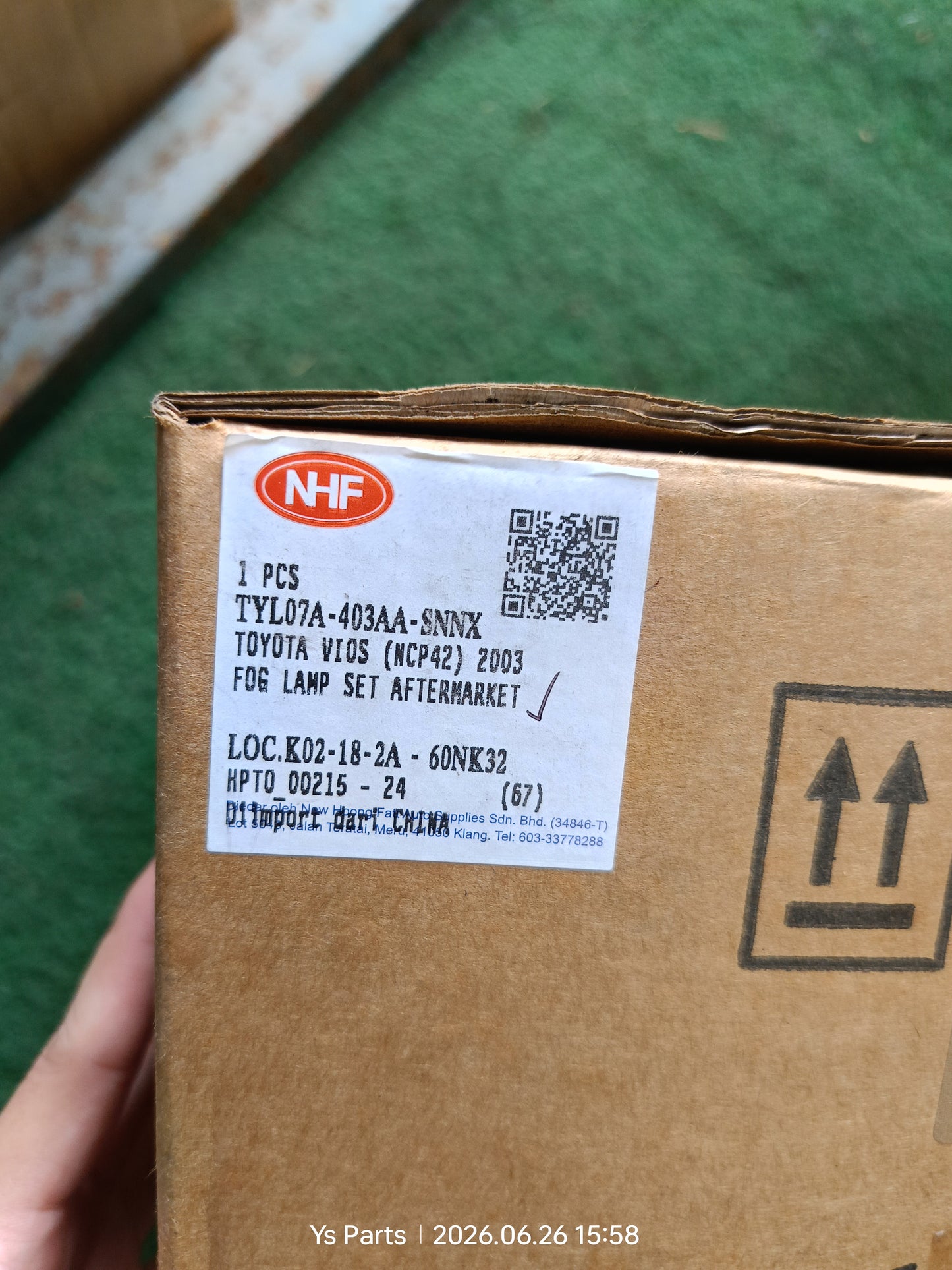 TOYOTA VIOS (NCP42) 2003 FOG LAMP SET NEW (TYL07A-403AA-SNNX)