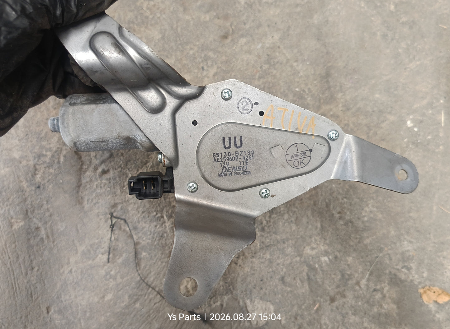 PERODUA ATIVA REAR WIPER MOTOR (85130-BZ180)