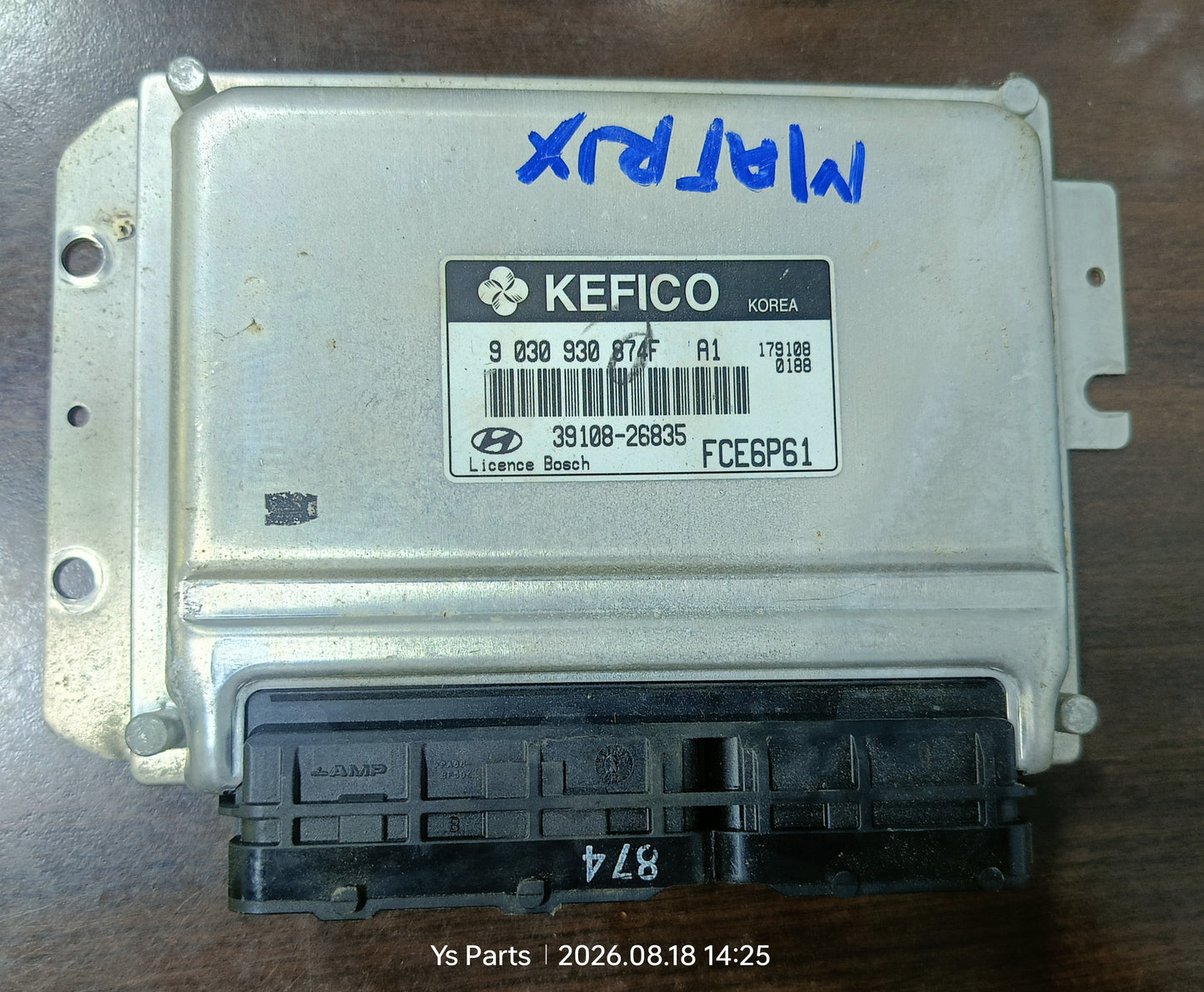 HYUNDAI MATRIX ENGINE ECU (39108-26835)