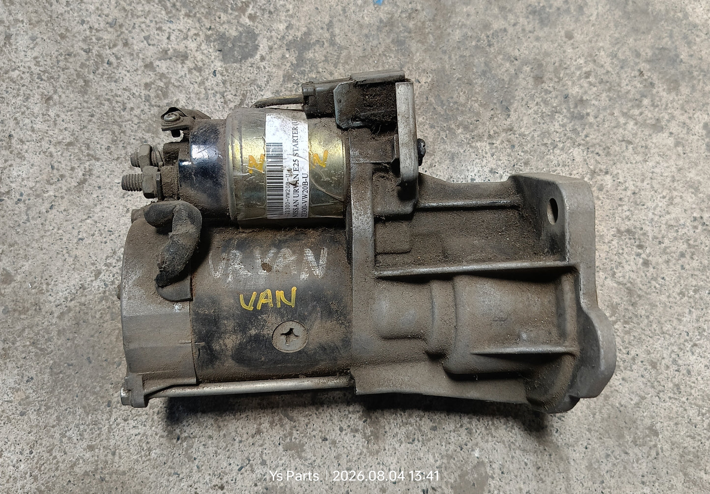 NISSAN URVAN E25 STARTER (U) (23300-VW20B) (PECAH)