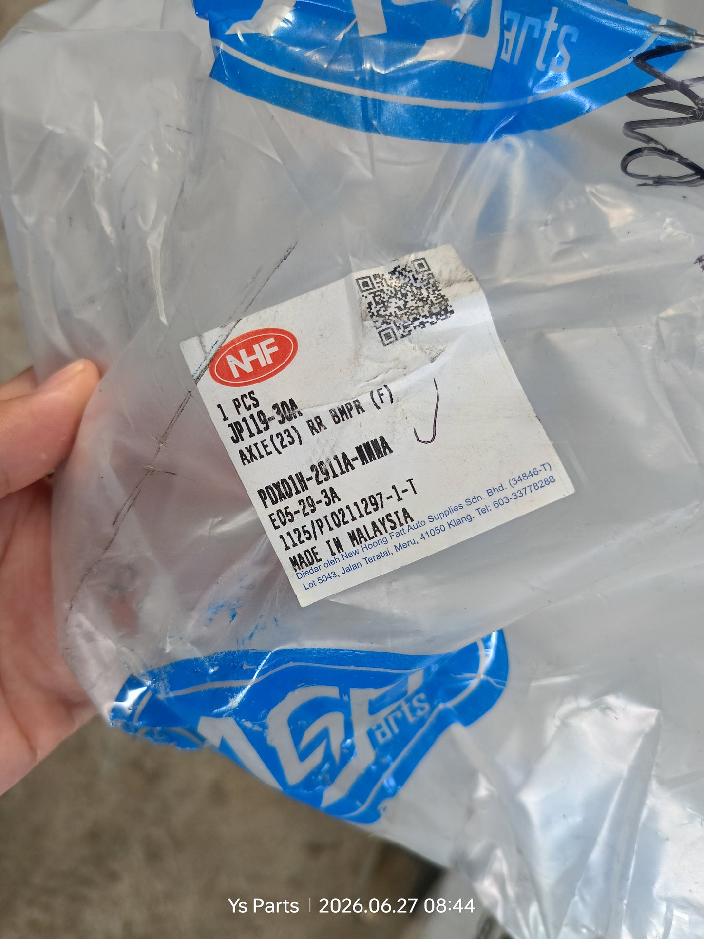 PERODUA AXIA 2023 REAR BUMPER  NEW (PDX01H-2911A-NNNA)