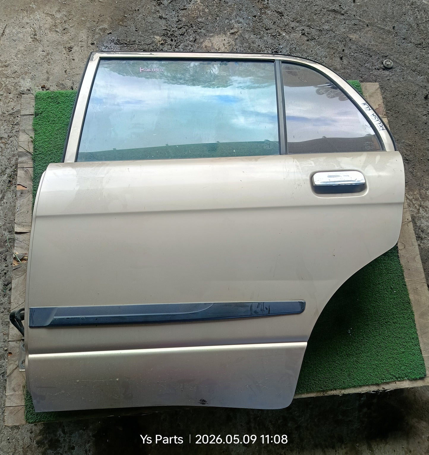 PERODUA KELISA DOOR PANEL RLH COMPLETE BROWN (DP00326)