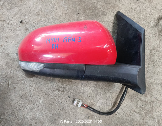 PERODUA MYVI GEN 3 SIDE MIRROR RH 9 WIRE RED (SM10045)